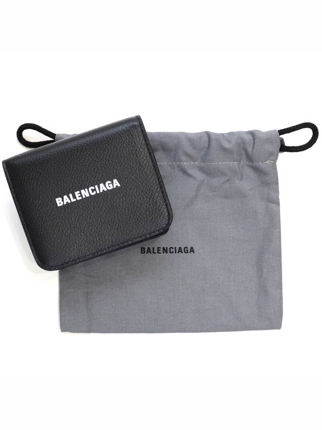 Everyday Logo Bicycle Wallet Black - BALENCIAGA - BALAAN.