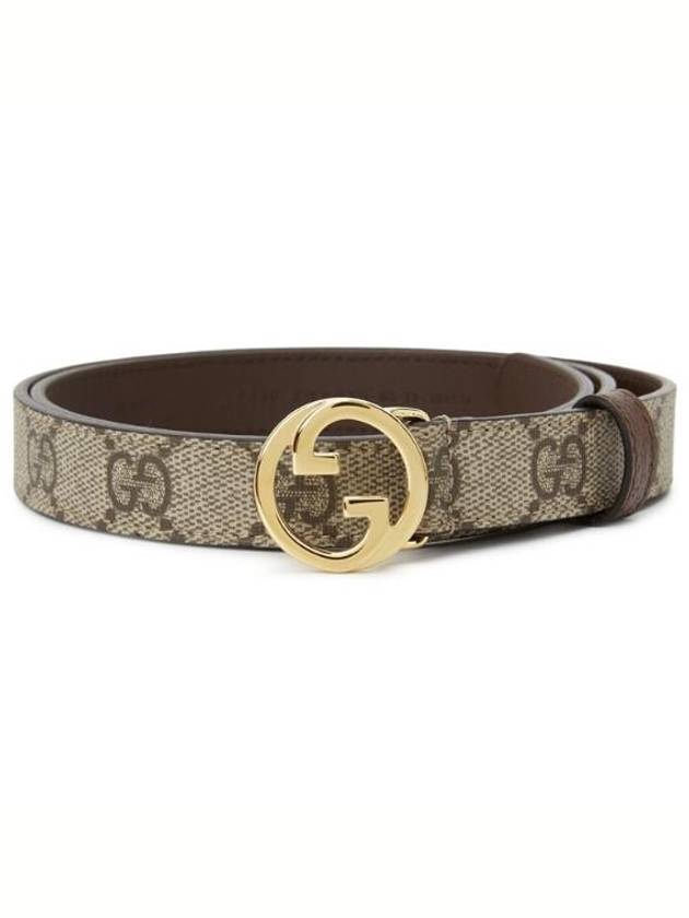 Blondie Thin Leather Belt Beige - GUCCI - BALAAN 1