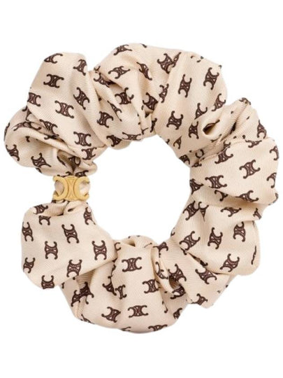 Mini Triomphe Silk Scrunchy Vanilla - CELINE - BALAAN 2