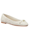 Quilted Cannage Calfskin Ballerina Flat Off White - DIOR - BALAAN 9