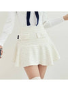 Golf Wear Tweed Flower Skirt White - J JANE - BALAAN 1