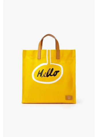 PS NIEMAN lettering tote bag dark yellow - PAUL SMITH - BALAAN 1