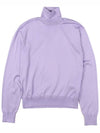 Violet silk turtleneck TFK120 BVY21 - TOM FORD - BALAAN 1