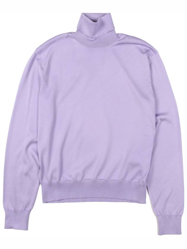 Violet silk turtleneck TFK120 BVY21 - TOM FORD - BALAAN 1