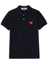 Red Heart Wappen Polo Shirt P1 T006 2 Navy - COMME DES GARCONS - BALAAN 5