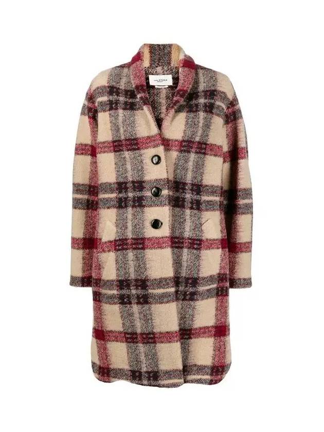 Wool Check Gabrielle Single Coat - ISABEL MARANT ETOILE - BALAAN 3