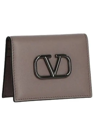 V logo signature men s card wallet P0T39VTQ 416 - VALENTINO - BALAAN 1