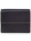 Darryl Flap Tri-Fold Small Half Wallet Black - CHLOE - BALAAN 4