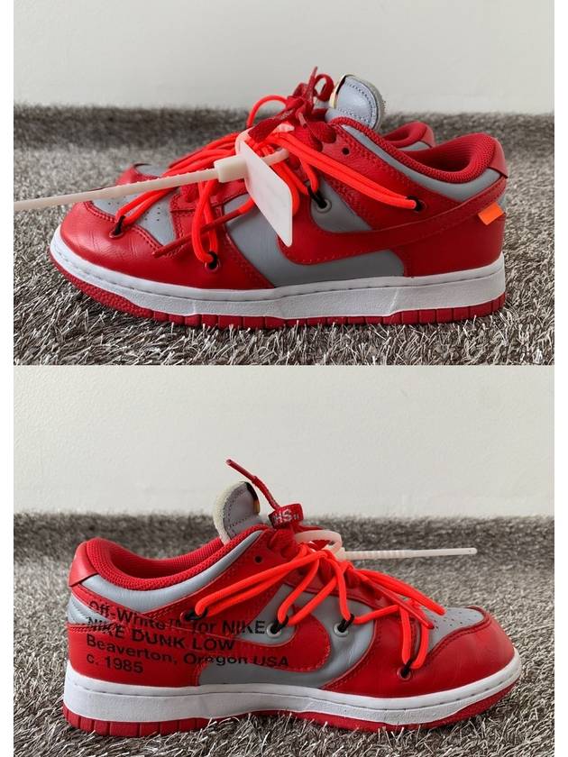 X Off White Dunk Low University Red 6 5 255 - NIKE - BALAAN 4