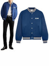 Loose Teddy Nylon Jacket Navy - CELINE - BALAAN 2