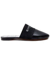 Band Logo Flat Mule Black - GIVENCHY - BALAAN 2