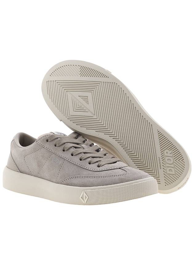 B101 Nubuck Calfskin Low Top Sneakers Grey - DIOR - BALAAN 6