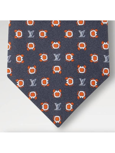 Tie Monogram LV Crab Entrasheet Silk M94827 - LOUIS VUITTON - BALAAN 1