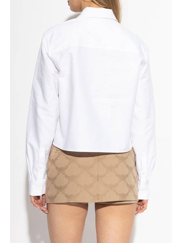 MCM Shirt With Pocket, Women's, White - MCM - BALAAN 4