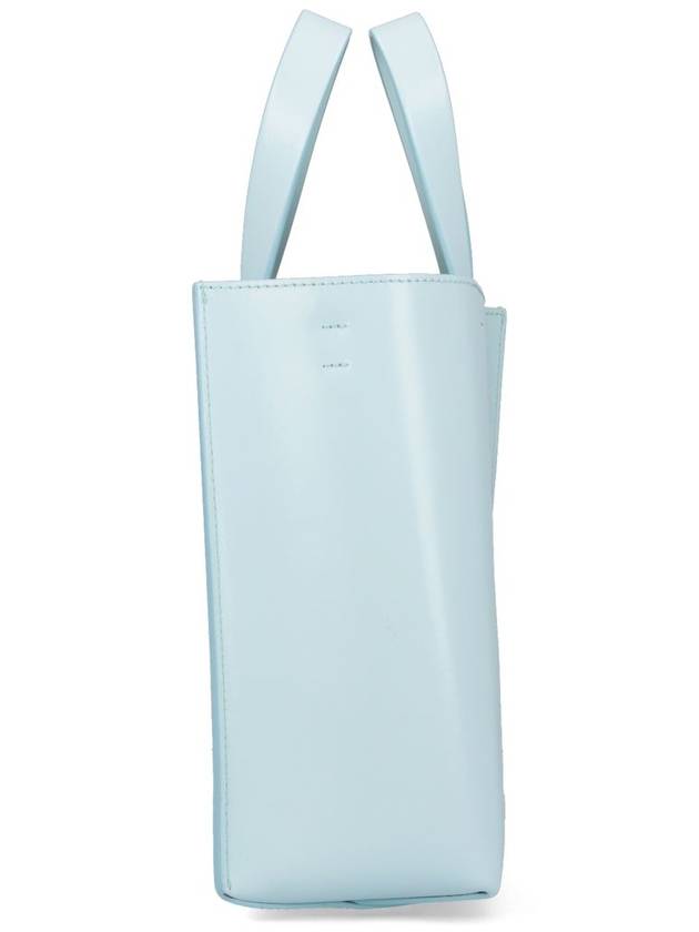 Museo Mini Leather Tote Bag Blue - MARNI - BALAAN 7