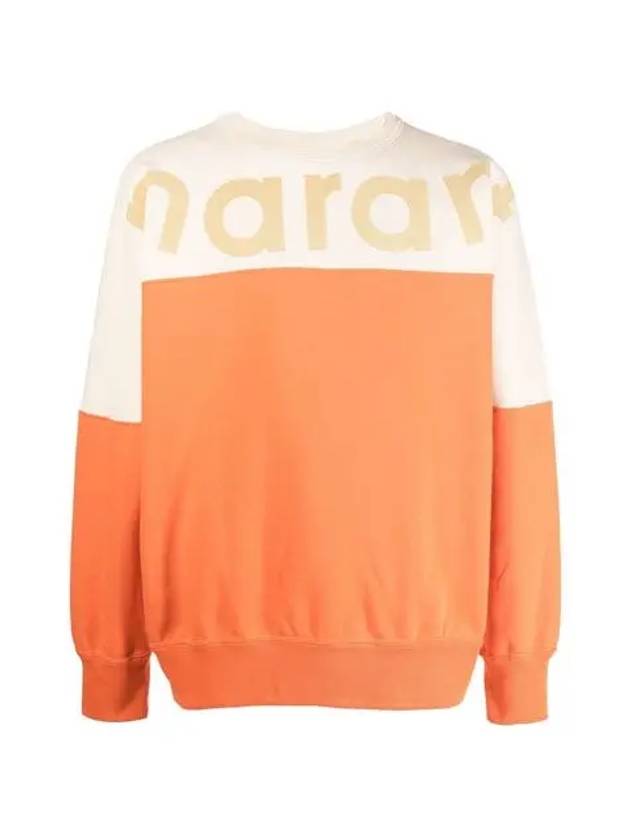 Howley Logo Two-tone Sweatshirt Orange - ISABEL MARANT - BALAAN.