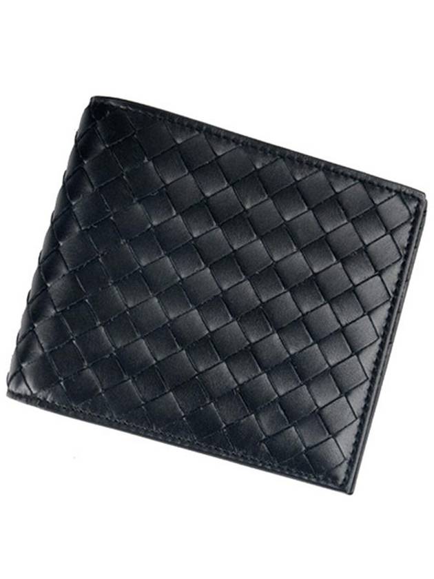 Intrecciato Weaving Half Wallet Black - BOTTEGA VENETA - BALAAN 2