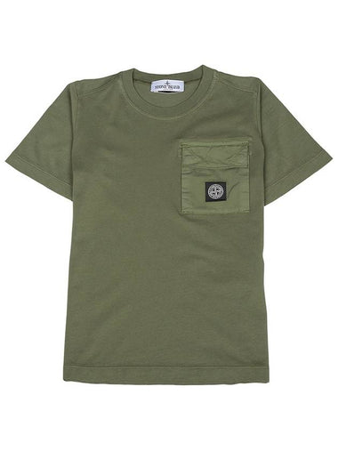 Kids short sleeve t shirt 801620247 V0058 8A - STONE ISLAND - BALAAN 1