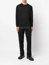 Lens Detail Long Sleeve Wool Knit Top Black - CP COMPANY - BALAAN 5