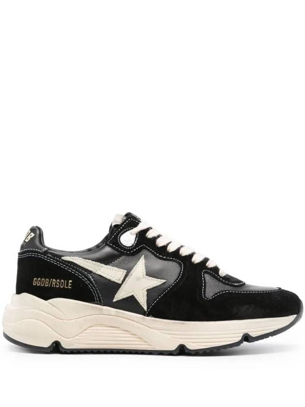 Running Sole Leather Low Top Sneakers Black - GOLDEN GOOSE - BALAAN 1