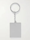 Cafe Kitsune Cafe Kitsune Logo Square Pendant Silver Tone Keyring - MAISON KITSUNE - BALAAN 4