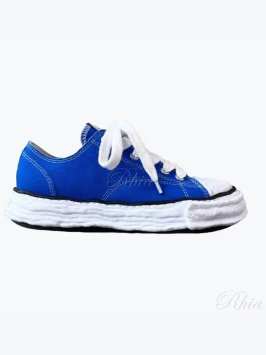 A11FW702 CL Blue Peterson OG Sole Canvas Low Top Sneakers - MIHARA YASUHIRO - BALAAN 1