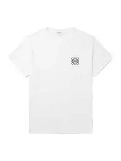 Anagram Crew Neck Cotton Short Sleeve T Shirt White - LOEWE - BALAAN 2