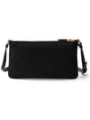 Triangle Logo Pouch Shoulder Bag Black - PRADA - BALAAN 3