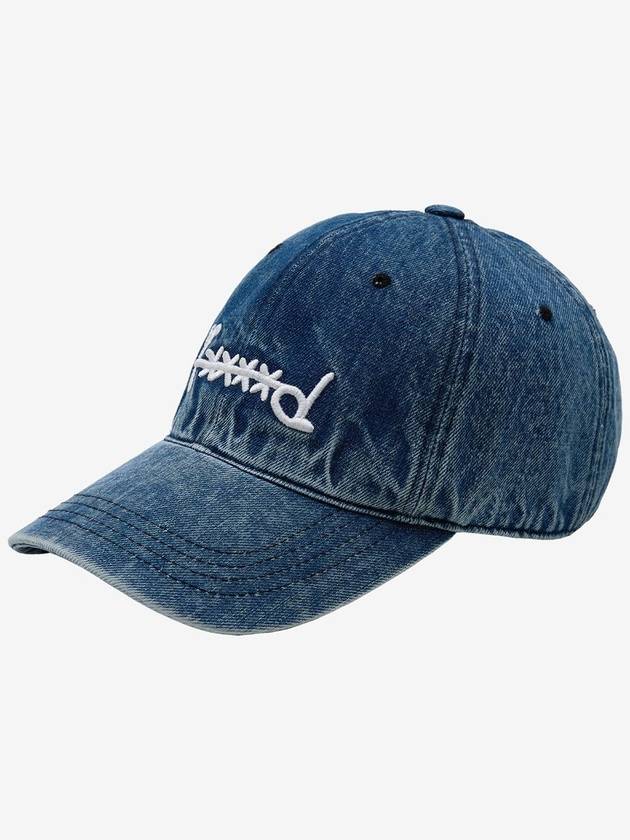 Signature Strapback Ball Cap Washed Snow Blue - FXXXXD - BALAAN 3