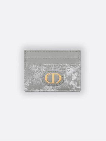 30 Montaine Freesia Card Wallet Gray S2152UNJR M932 - DIOR - BALAAN 1