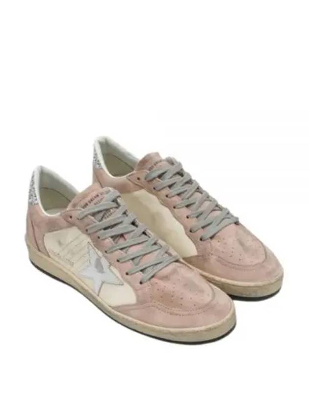 Ball Star Double Quarter Low Top Sneakers Powder Pink - GOLDEN GOOSE - BALAAN 2