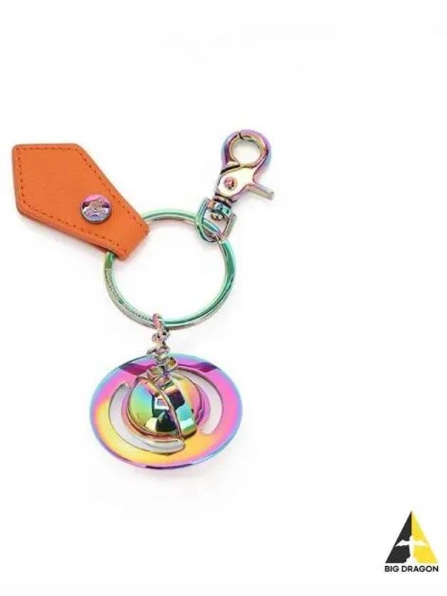 Women s Saffiano 3D Iridescent Keyring Orange 82030079 OM0009 - VIVIENNE WESTWOOD - BALAAN 1