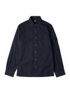 Lens Wappen Ripstop Shirt Zip Up Jacket Navy - CP COMPANY - BALAAN 1