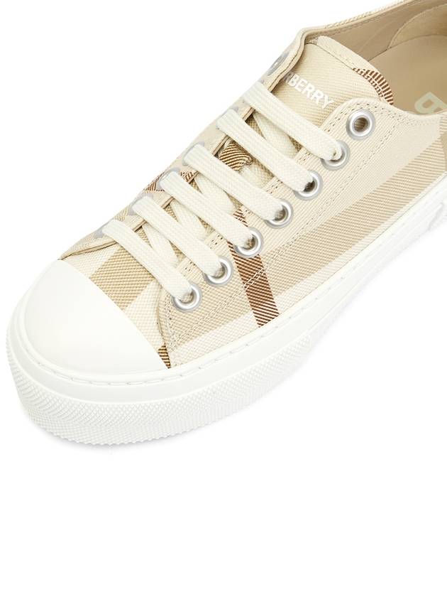 Jack Logo Check Low Top Sneakers Beige - BURBERRY - BALAAN 8