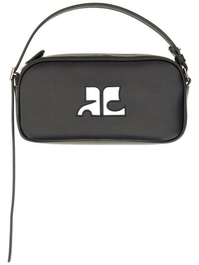 Reedition Baguette Leather Shoulder Bag Black - COURREGES - BALAAN 2