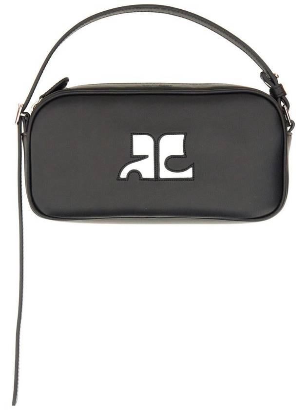 Reedition Baguette Leather Shoulder Bag Black - COURREGES - BALAAN 2