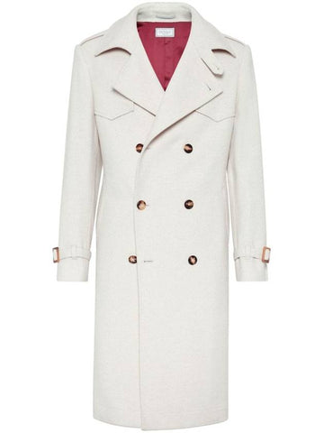 Brunello Cucinelli Coats Cream - BRUNELLO CUCINELLI - BALAAN 1