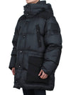 Logo Applique Nylon Puffer Padding Charcoal Grey - BURBERRY - 5