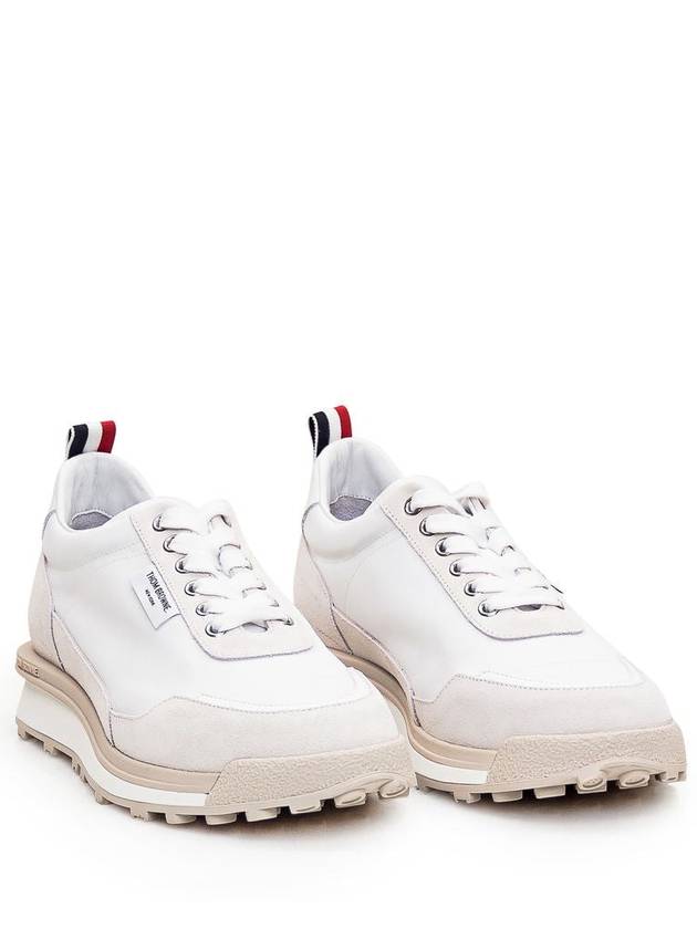 Alumni Eco Nylon Sneaker Tonal White Fun Mix - THOM BROWNE - BALAAN 6