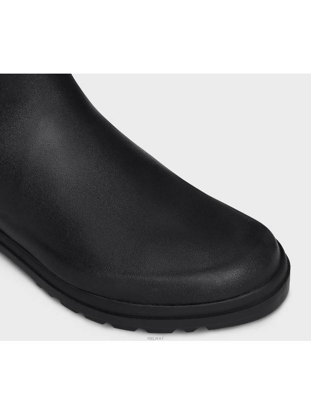 Natural Rubber High Rain Boots Black - CELINE - BALAAN 5