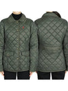 Half Quilted Jacket Green - POLO RALPH LAUREN - BALAAN 3