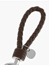 Intrecciato Leather Key Holder Brown - BOTTEGA VENETA - BALAAN 4