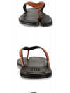 Men's Stitch Tabi Slippers Black Brown - MAISON MARGIELA - BALAAN.