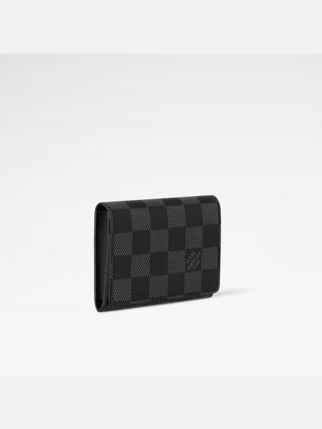 Damier Envelope Business Card Wallet Graphite - LOUIS VUITTON - BALAAN 4