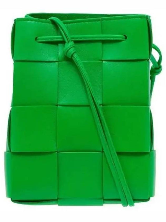 Intrecciato Cassette Small Bucket Bag Green - BOTTEGA VENETA - BALAAN 2