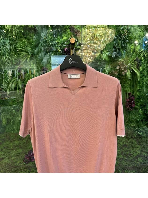 Polo T-shirt M29800145CEV58 Pink - BRUNELLO CUCINELLI - BALAAN 3