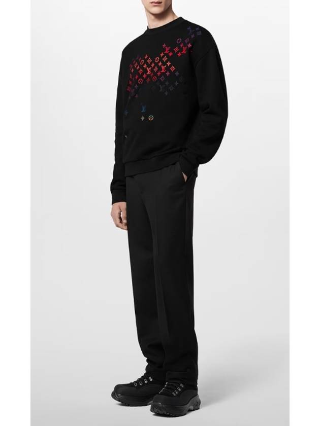 Embroidered Cotton Sweatshirt 1AFB68 - LOUIS VUITTON - BALAAN 4