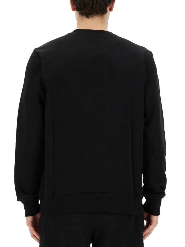 Zebra Patch Organic Cotton Sweatshirt Black - PAUL SMITH - BALAAN 7