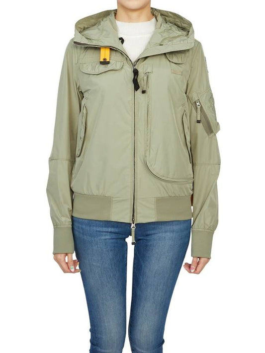 Gobi Women s Hooded Bomber Jacket PWJCKMA31 SAGE - PARAJUMPERS - BALAAN 1