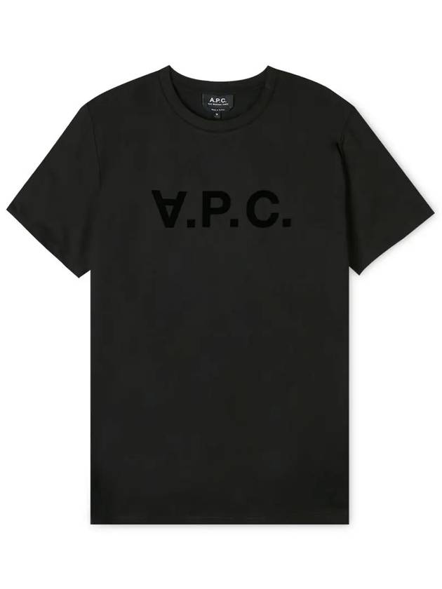 VPC Logo Organic Cotton Short Sleeve T-Shirt Black - A.P.C. - BALAAN 4